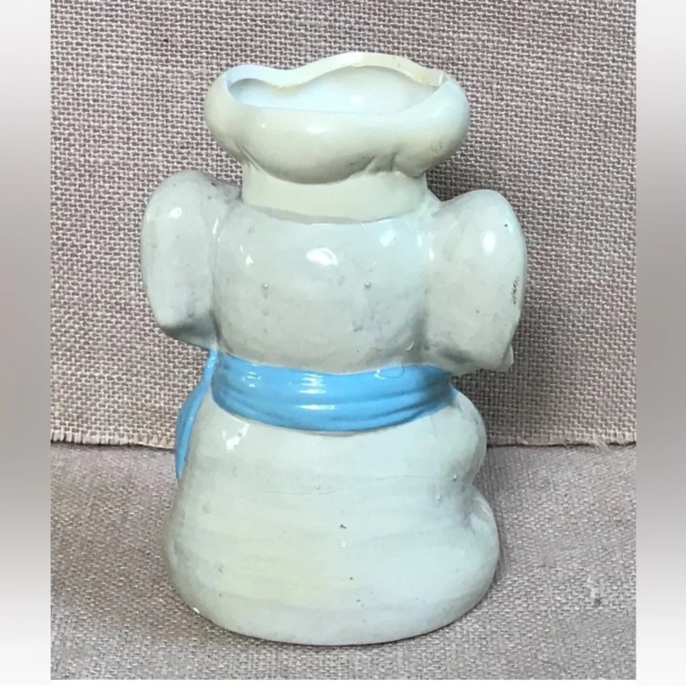 Vintage Baker Elephant Vase Planter Kitsch Whimsical Anthropomorphic AS IS READ